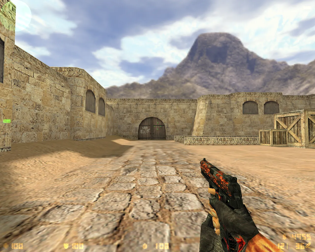 Скриншот  CS 1.6 «Лава»: полный пак Lava моделей оружия, спецназ и террористы, черная тема, звуки и оптимизированный конфиг