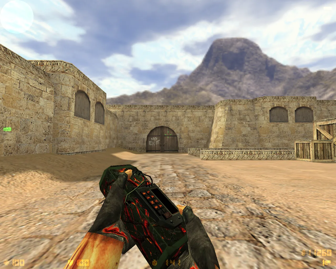 Скриншот  CS 1.6 «Лава»: полный пак Lava моделей оружия, спецназ и террористы, черная тема, звуки и оптимизированный конфиг