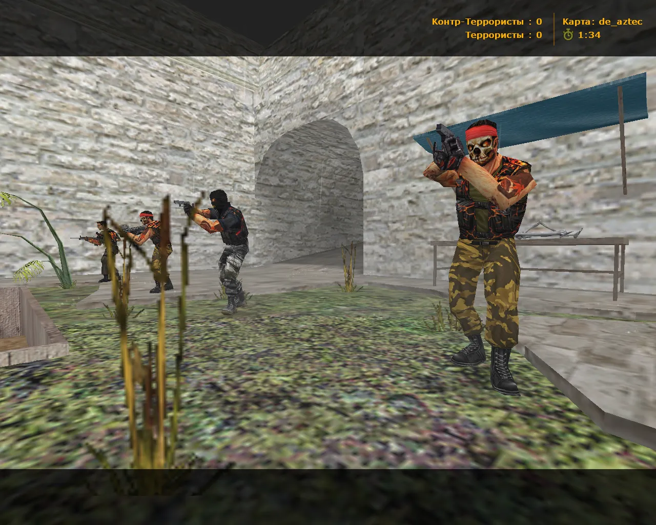 Скриншот  CS 1.6 «Лава»: полный пак Lava моделей оружия, спецназ и террористы, черная тема, звуки и оптимизированный конфиг