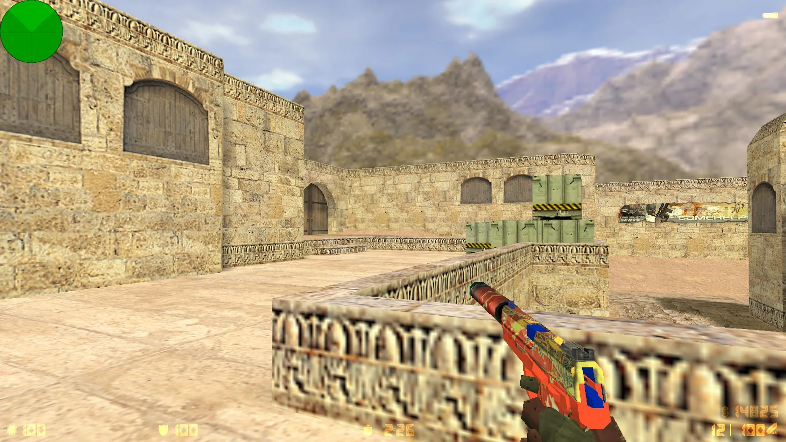 Скриншот  CS 1.6 от Layt1s: блогерская сборка с 6 улучшениями, скины оружия, цветные модели, темное меню и оптимизированный конфиг