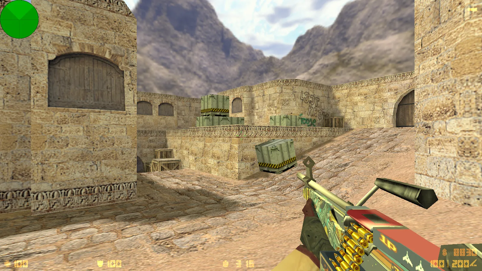 Скриншот  CS 1.6 от Layt1s: блогерская сборка с 6 улучшениями, скины оружия, цветные модели, темное меню и оптимизированный конфиг