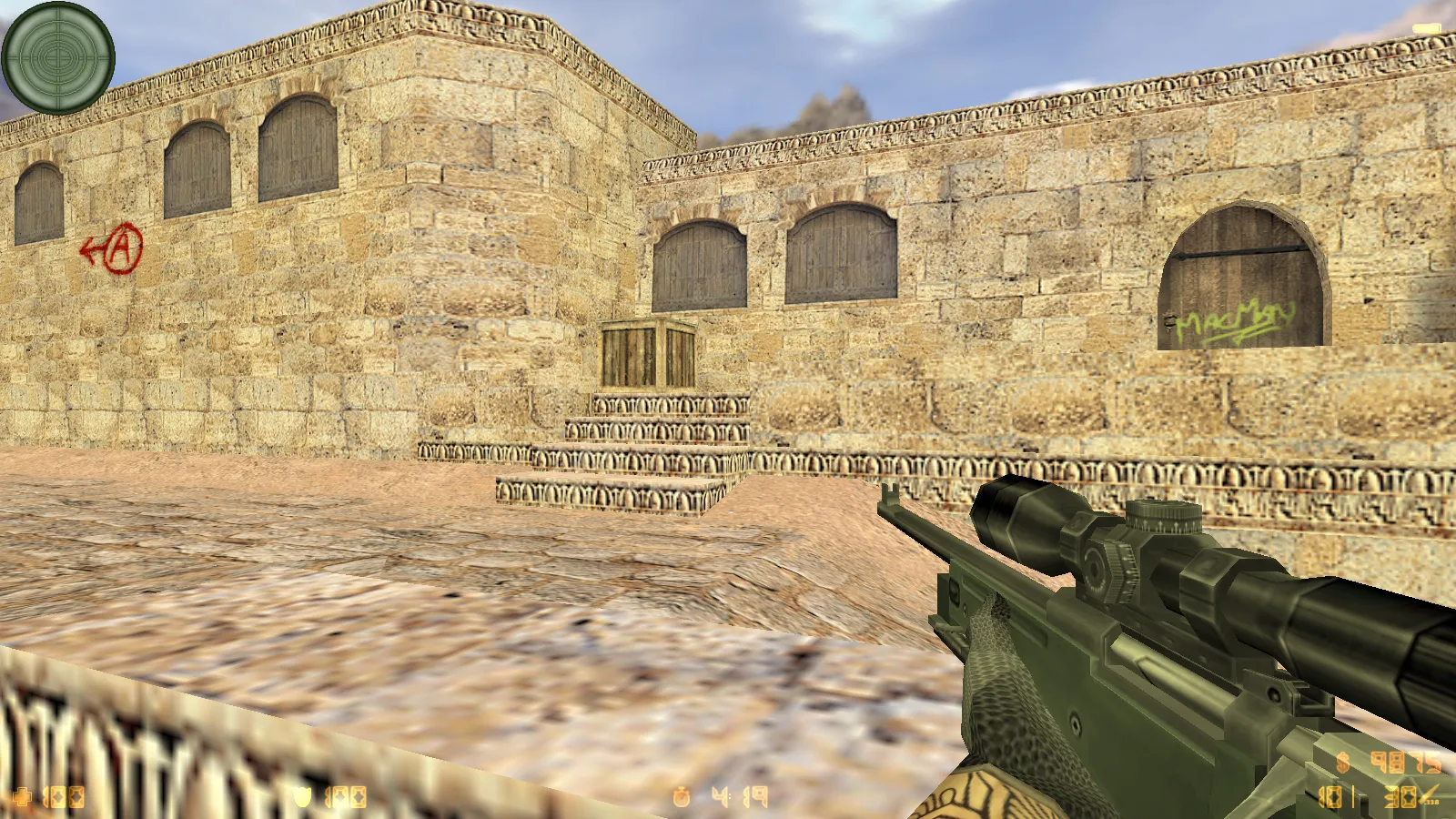 Скриншот  CS 1.6 Legends 2019: сборка 2019 с улучшенными моделями оружия, звуками, радаром и оптимизированным конфигом