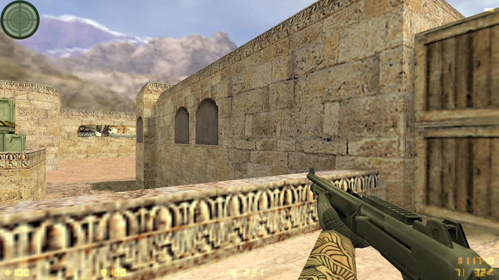 Скриншот  CS 1.6 Legends 2019: сборка 2019 с улучшенными моделями оружия, звуками, радаром и оптимизированным конфигом