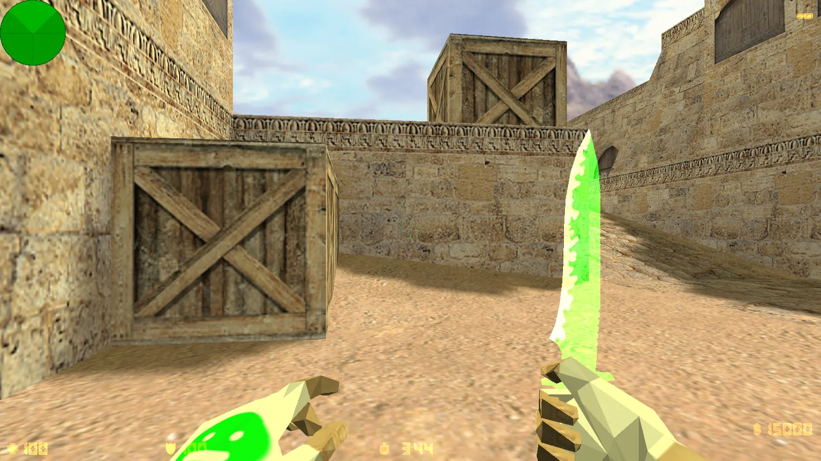 Скриншот CS 1.6 от LeJkee Show: блогерская сборка с белым меню, моделями оружия и оптимизированным конфигом