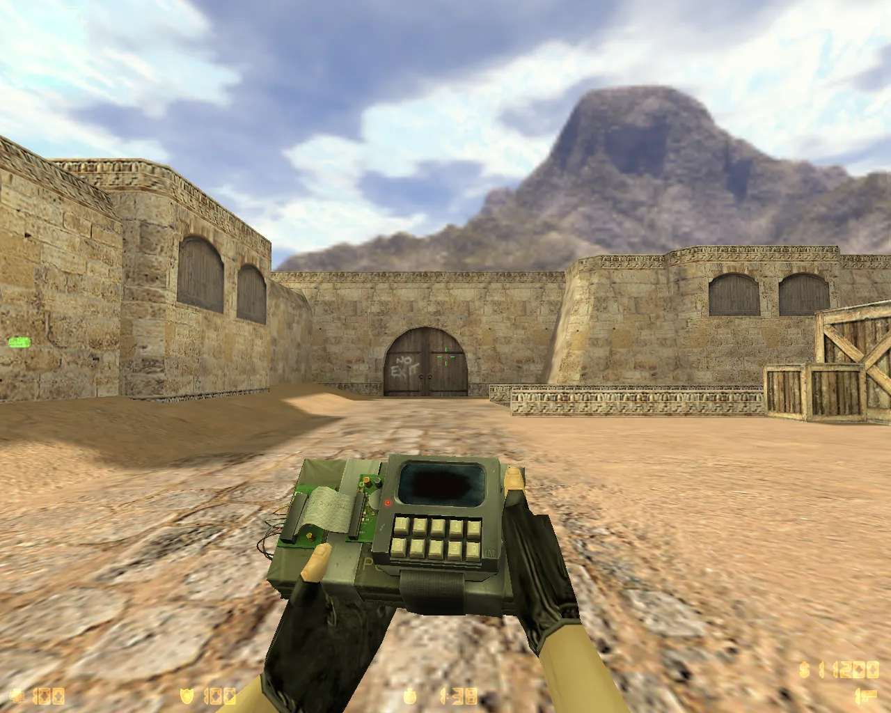 Скриншот  CS 1.6 от Leo Show: желто-черные скины, темная тема, музыка в меню, прицел и оптимизированный config.cfg