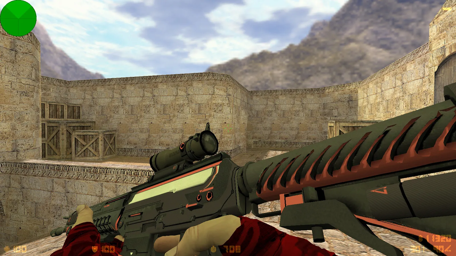 Скриншот  CS 1.6 Liberated: тематические моды, 29 скинов, звуки, прицел и оптимизированный конфиг