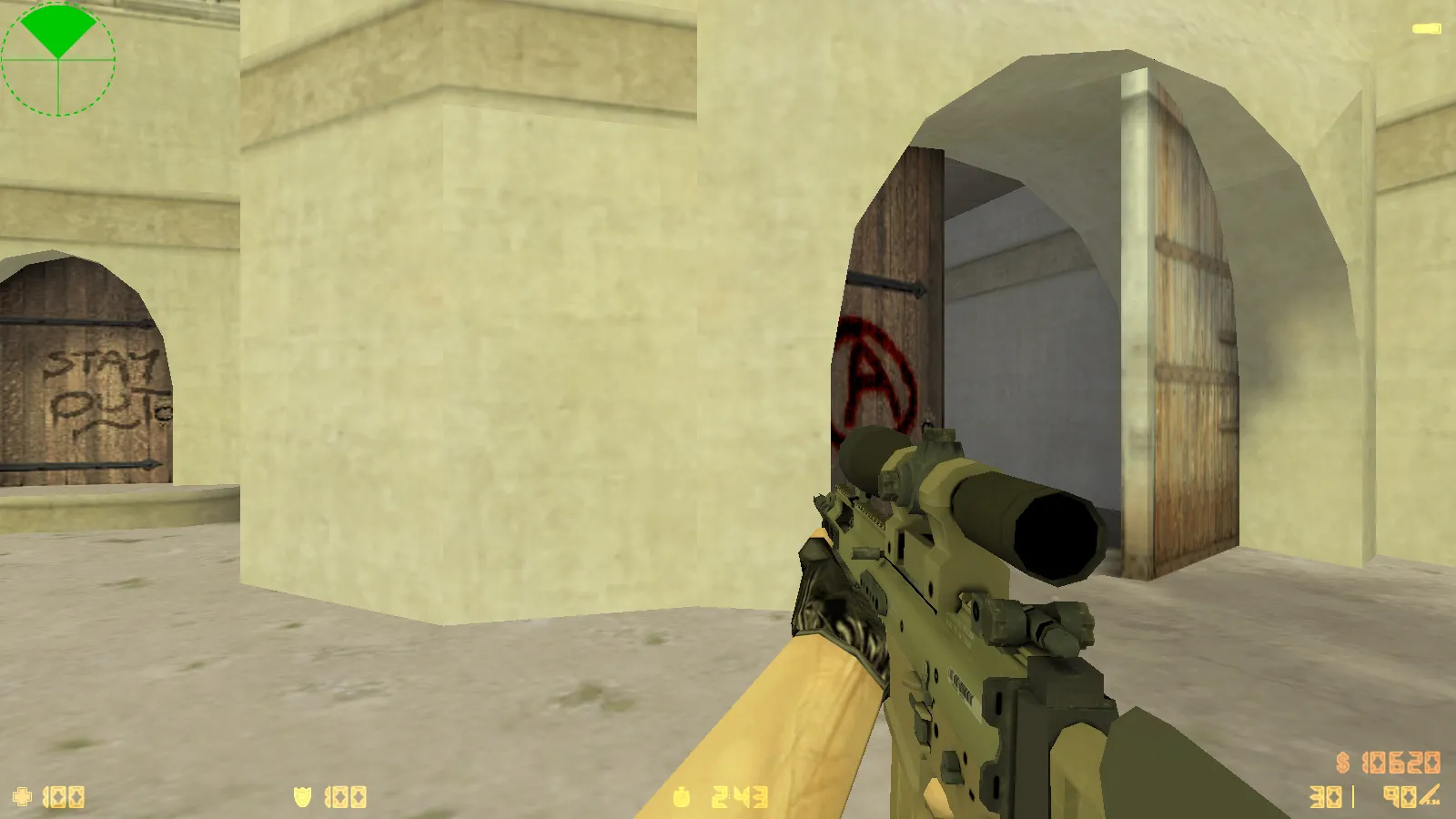 Скриншот  CS 1.6 Limited — 11 модов, CS:GO оружие p_/v_/w_ модели, скины T/R, графика меню и оптимизированный config.cfg