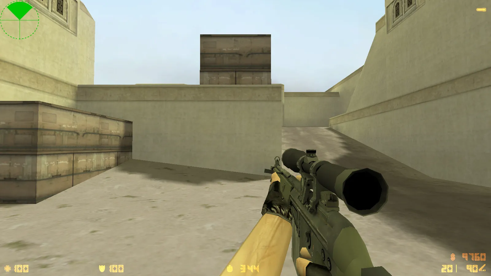 Скриншот  CS 1.6 Limited — 11 модов, CS:GO оружие p_/v_/w_ модели, скины T/R, графика меню и оптимизированный config.cfg