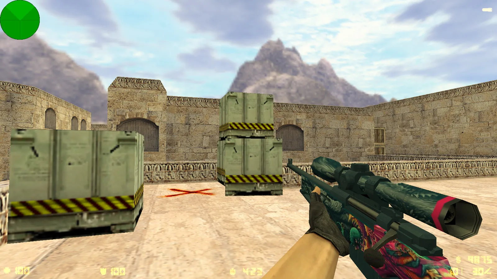 Скриншот CS 1.6 от Лисички: сборка с 6 обновками, выбор оружия как в CS2, меню-стиль, звуки и музыка