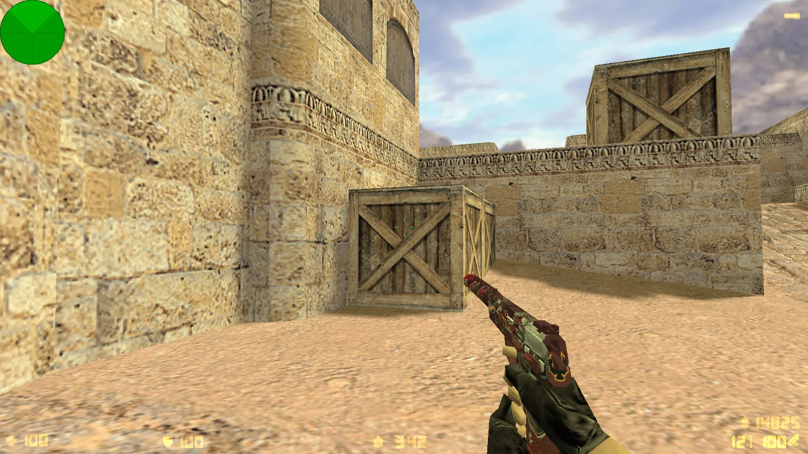 Скриншот  CS 1.6 от Лисички: сборка с 6 обновками, выбор оружия как в CS2, меню-стиль, звуки и музыка