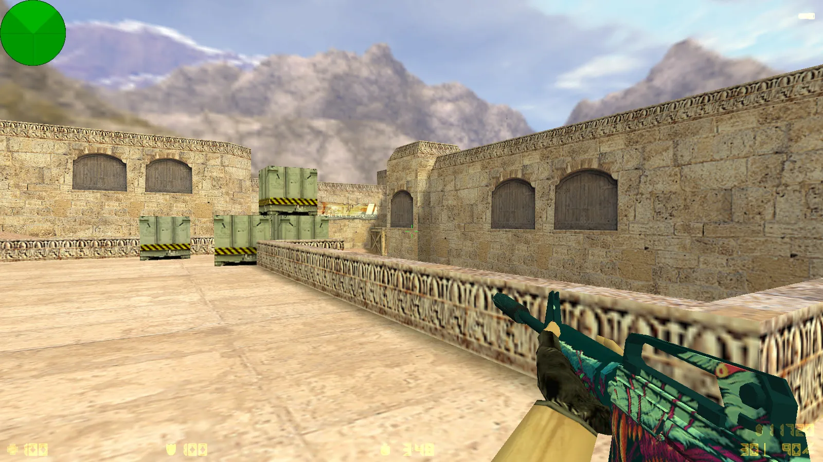 Скриншот CS 1.6 от lucky sm0k: блогерская сборка с 10 скинами, темным меню и оптимизированным конфигом