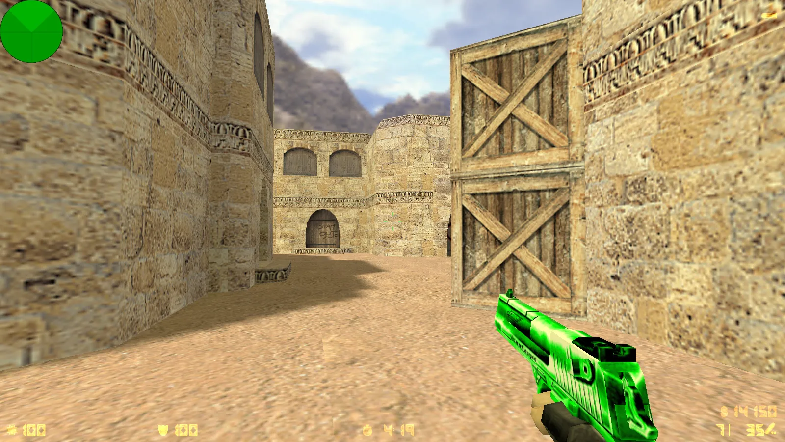 Скриншот  CS 1.6 от lucky sm0k: блогерская сборка с 10 скинами, темным меню и оптимизированным конфигом