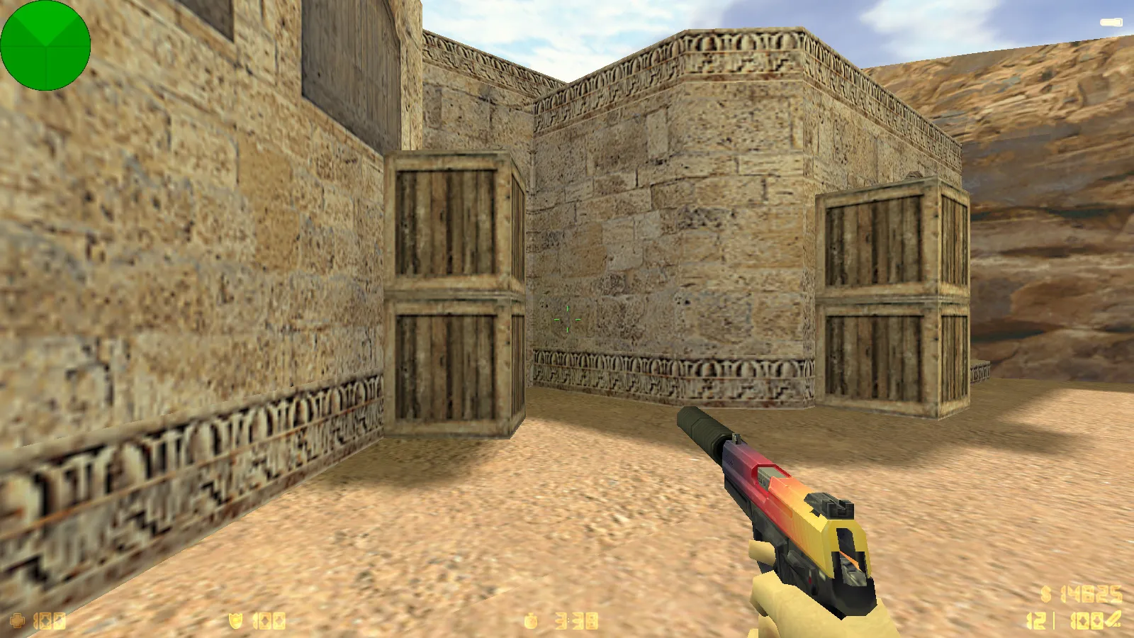 Скриншот  CS 1.6 от lucky sm0k: блогерская сборка с 10 скинами, темным меню и оптимизированным конфигом