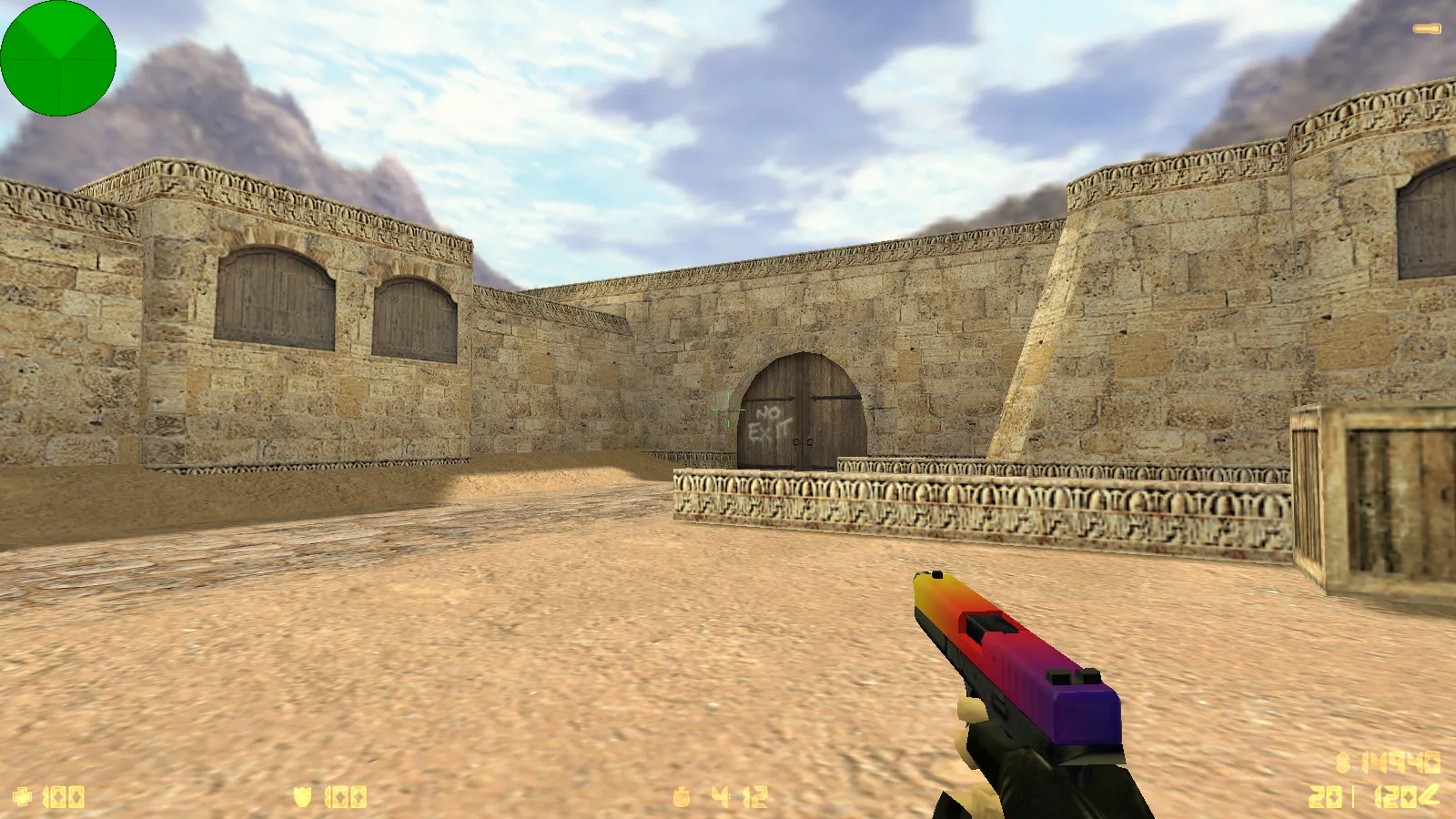 Скриншот  CS 1.6 от lucky sm0k: блогерская сборка с 10 скинами, темным меню и оптимизированным конфигом