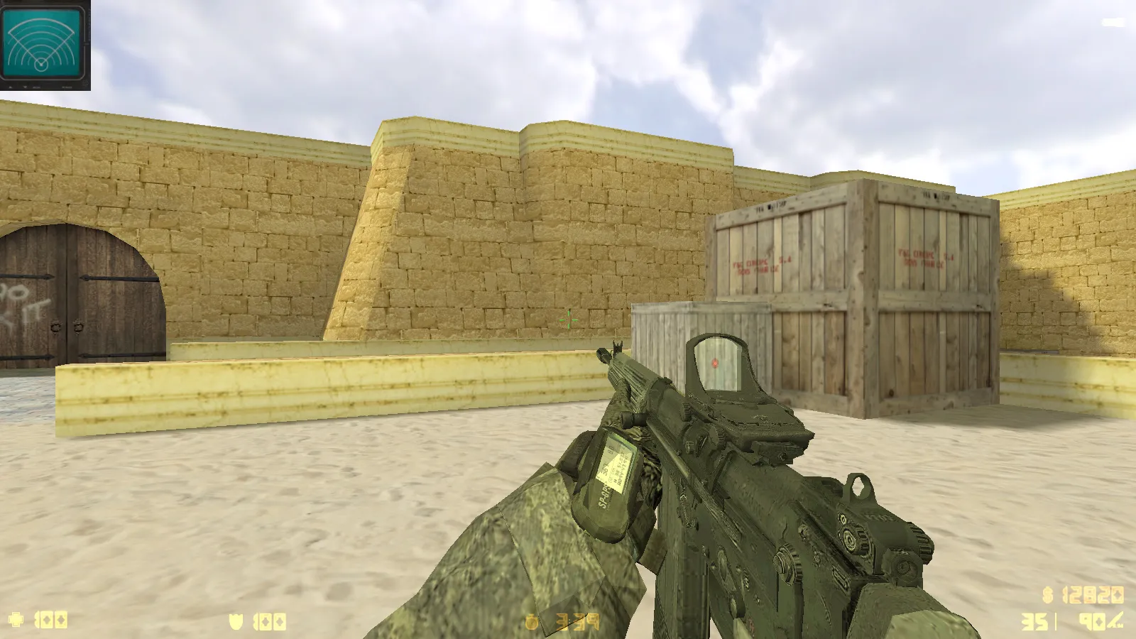 Скриншот  CS 1.6 Modern Warfare 3 — тематическая сборка с 10 новинками: модели MW3, звуки, меню и поддержка онлайн/ботов