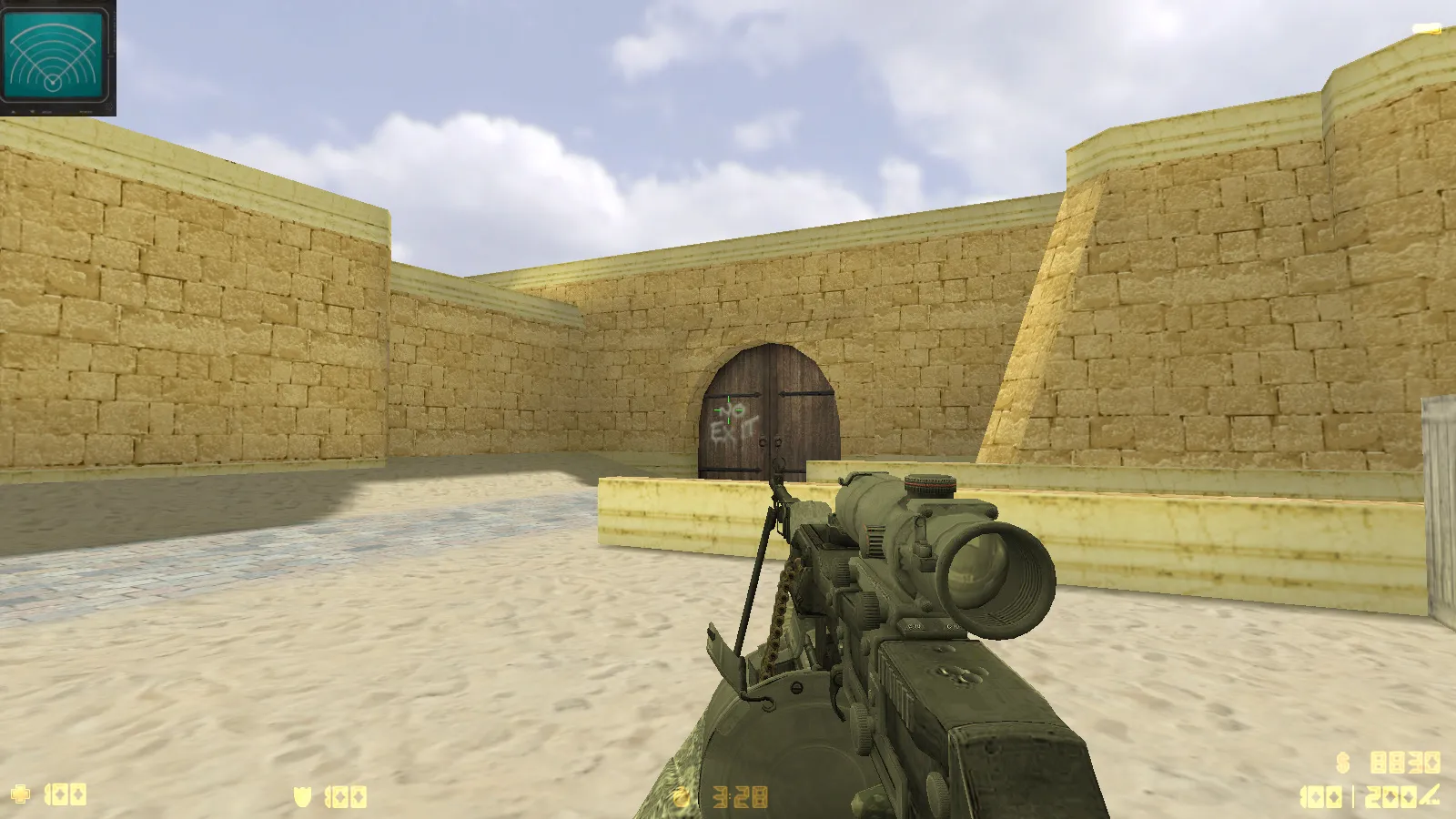 Скриншот  CS 1.6 Modern Warfare 3 — тематическая сборка с 10 новинками: модели MW3, звуки, меню и поддержка онлайн/ботов