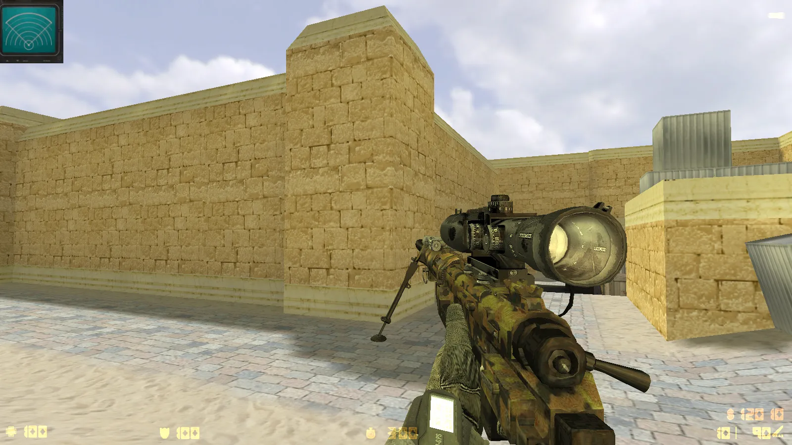 Скриншот  CS 1.6 Modern Warfare 3 — тематическая сборка с 10 новинками: модели MW3, звуки, меню и поддержка онлайн/ботов