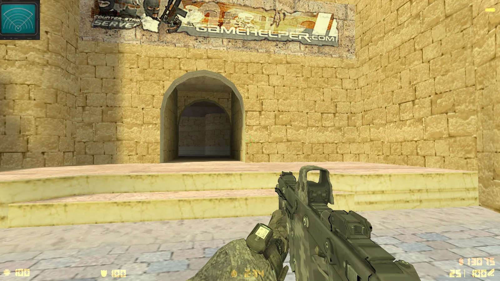 Скриншот  CS 1.6 Modern Warfare 3 — тематическая сборка с 10 новинками: модели MW3, звуки, меню и поддержка онлайн/ботов