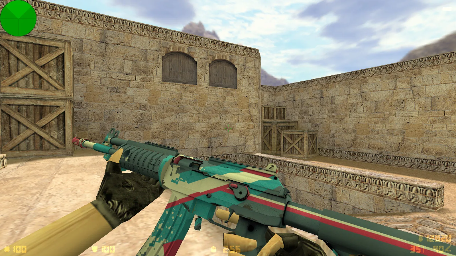 Скриншот  CS 1.6 от Малого: блогерская сборка с скинами, черным меню и оптимизированным config.cfg