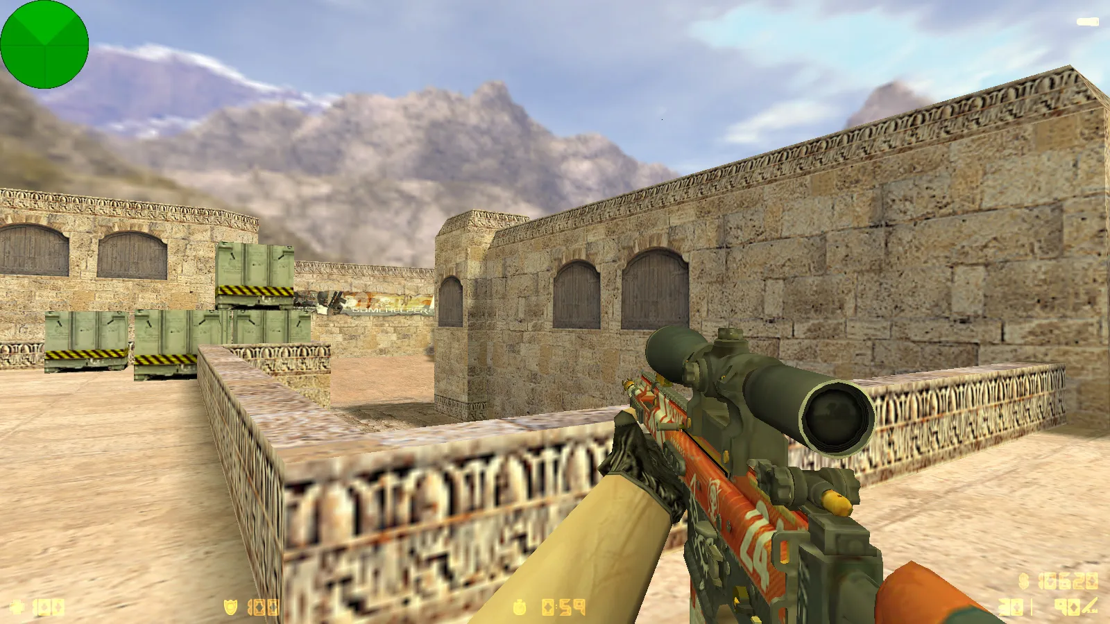 Скриншот  CS 1.6 от Малого: блогерская сборка с скинами, черным меню и оптимизированным config.cfg