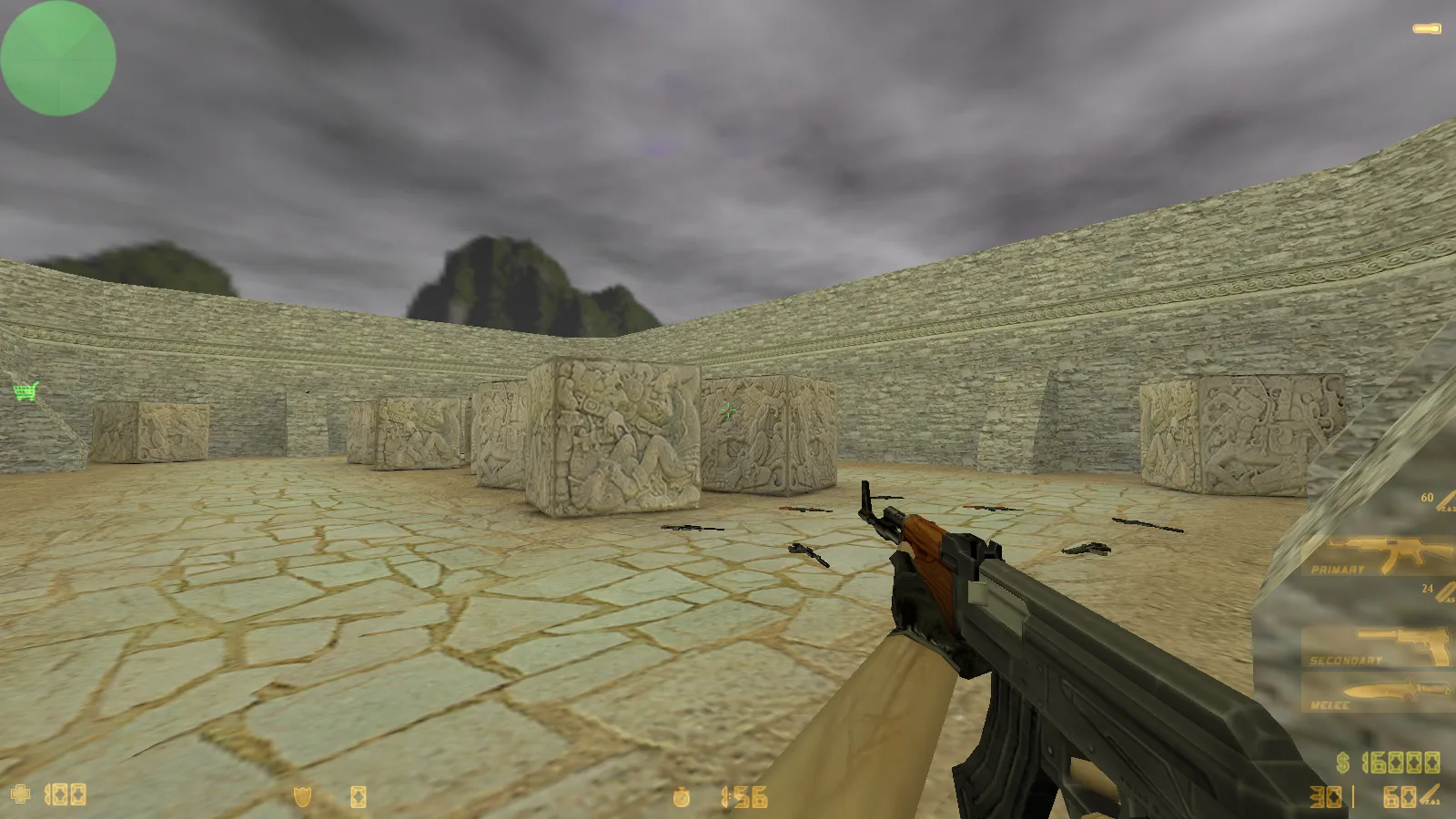 Скриншот  CS 1.6 со всеми картами: тематические моды, боты, локалка и полный набор карт