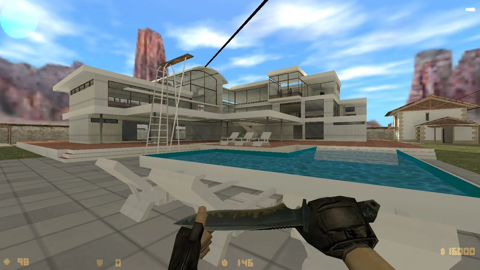 Скриншот  CS 1.6 со всеми картами: тематические моды, боты, локалка и полный набор карт