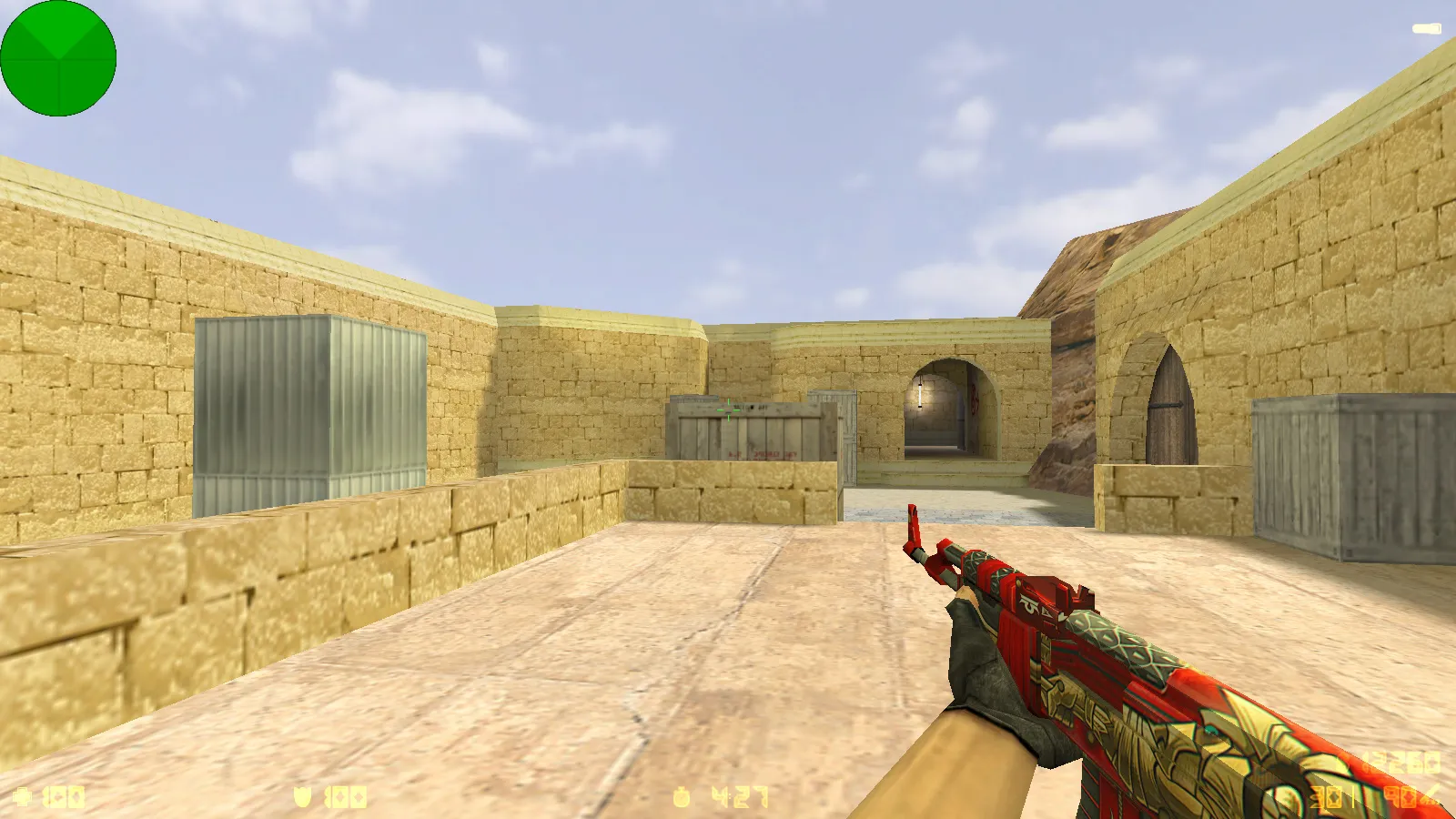 Скриншот CS 1.6 от Максайда: блогерская сборка с 10 апгрейдами, скинами, красно-синими моделями, темным меню и оптимизированным конфигом