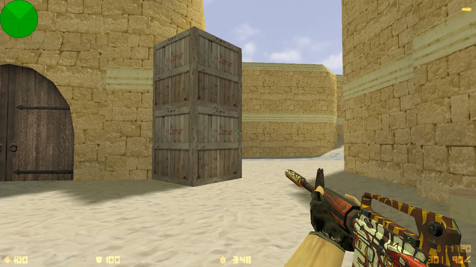 Скриншот CS 1.6 от Максайда: блогерская сборка с 10 апгрейдами, скинами, красно-синими моделями, темным меню и оптимизированным конфигом