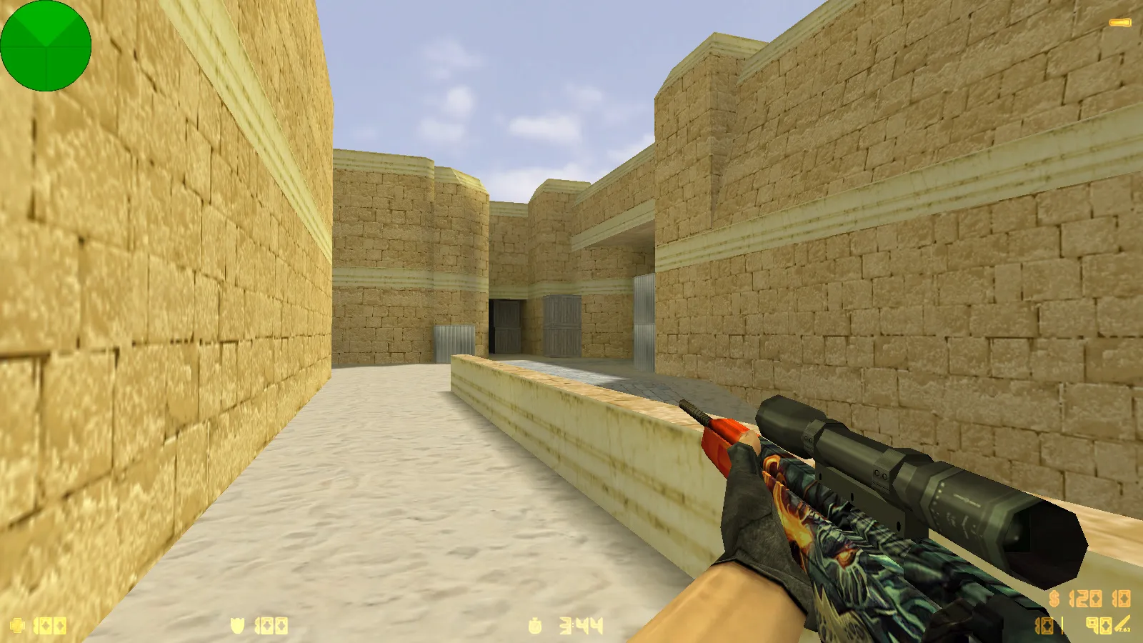 Скриншот  CS 1.6 от Максайда: блогерская сборка с 10 апгрейдами, скинами, красно-синими моделями, темным меню и оптимизированным конфигом