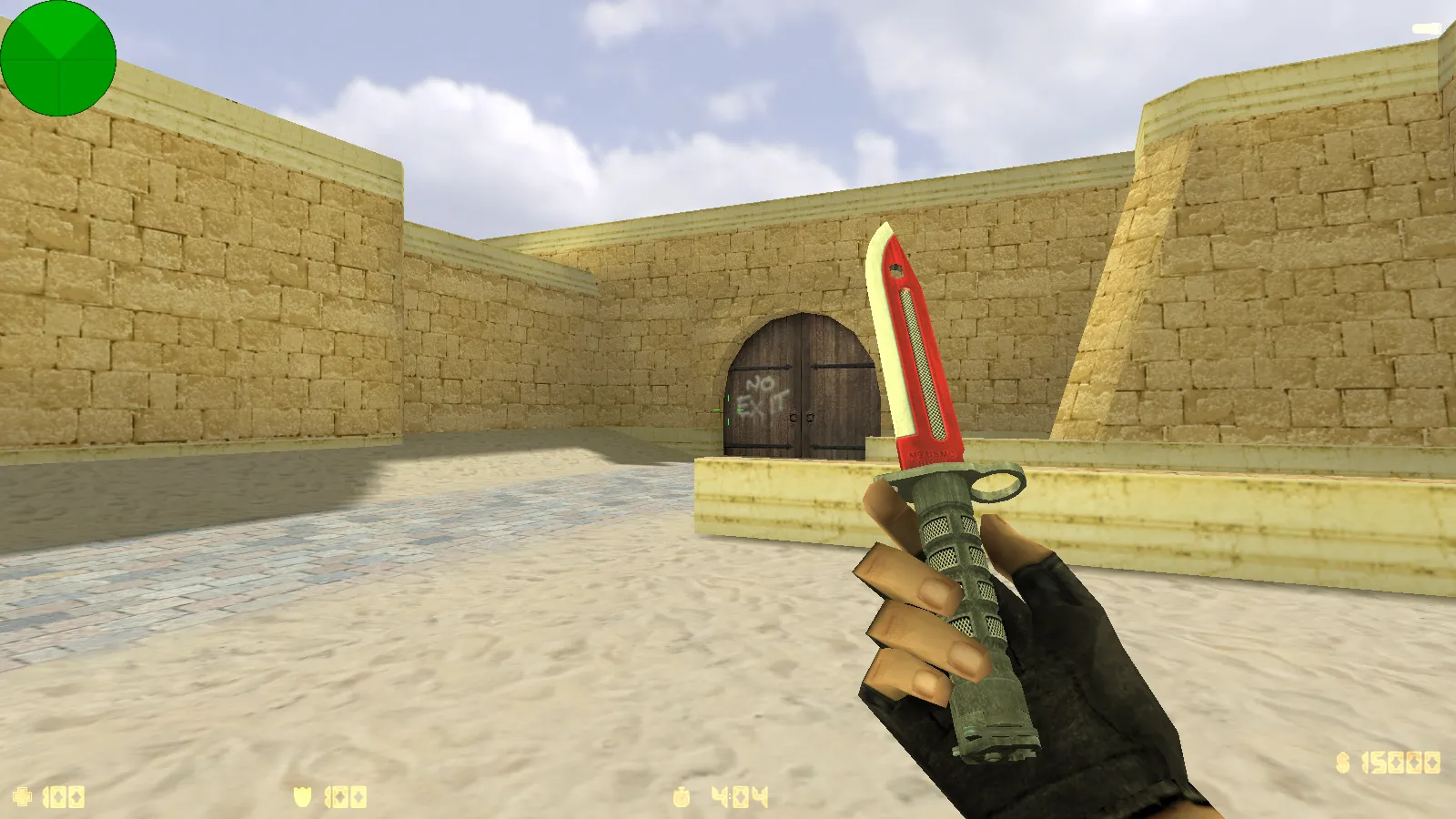 Скриншот CS 1.6 от Mars — сборка с 10 скинами CS2, красно-синими моделями, черным меню и оптимизированным конфигом