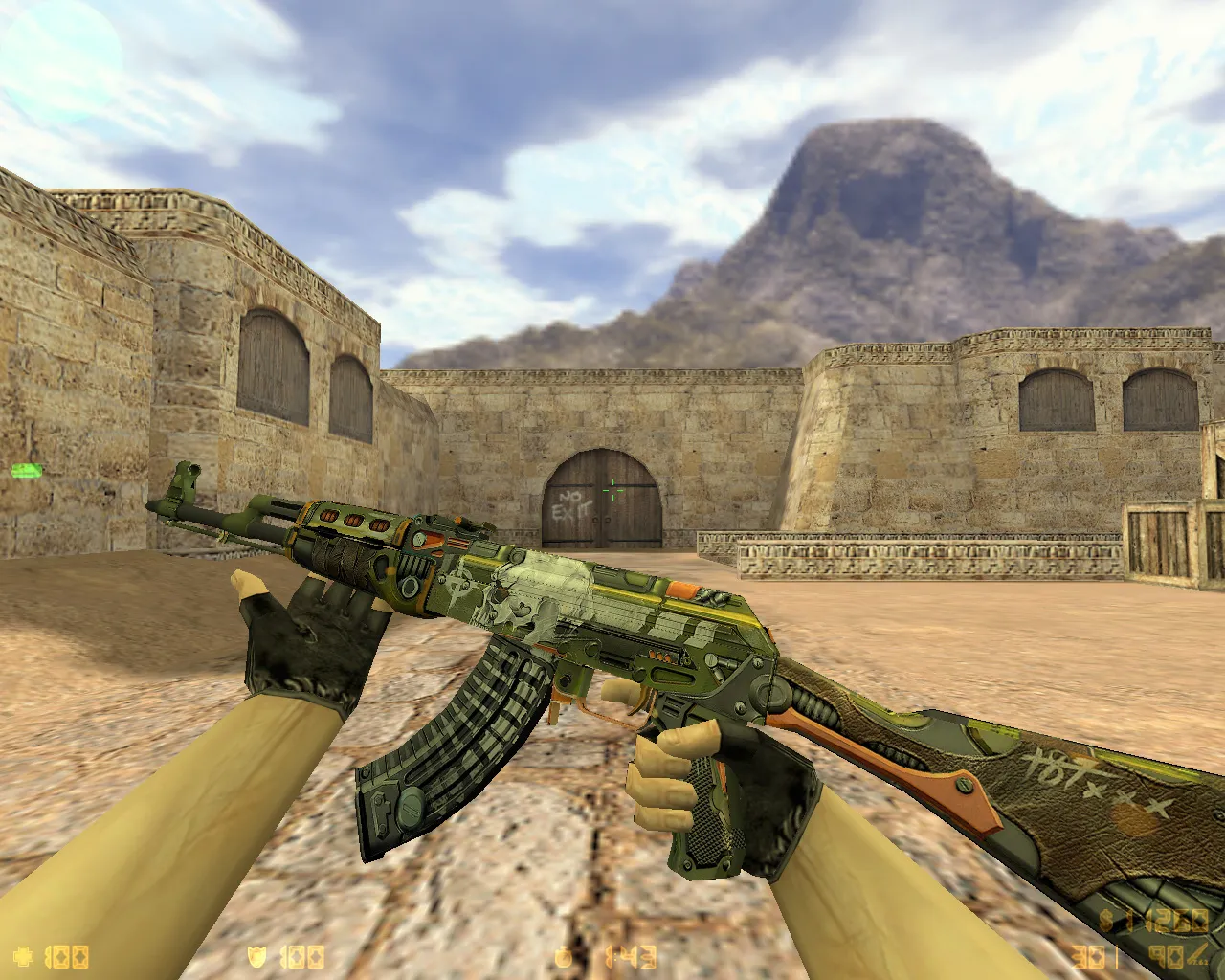 Скриншот CS 1.6 от Макса Нормала — блогерская сборка: скины, темная тема меню, конфиг, музыка и звуки