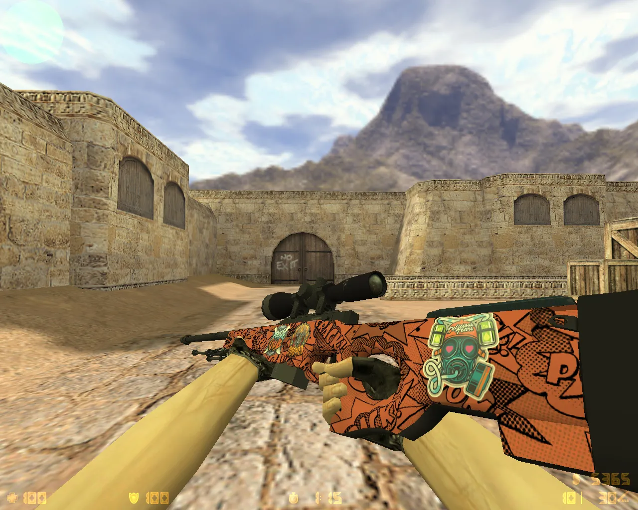 Скриншот CS 1.6 от Макса Нормала — блогерская сборка: скины, темная тема меню, конфиг, музыка и звуки