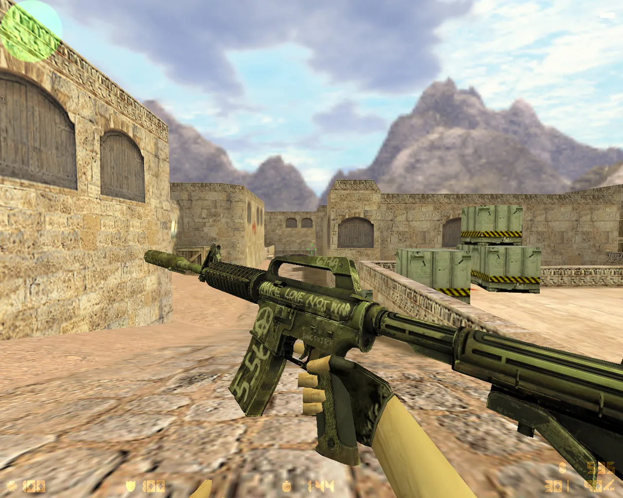 Скриншот  CS 1.6 от Макса Нормала — блогерская сборка: скины, темная тема меню, конфиг, музыка и звуки