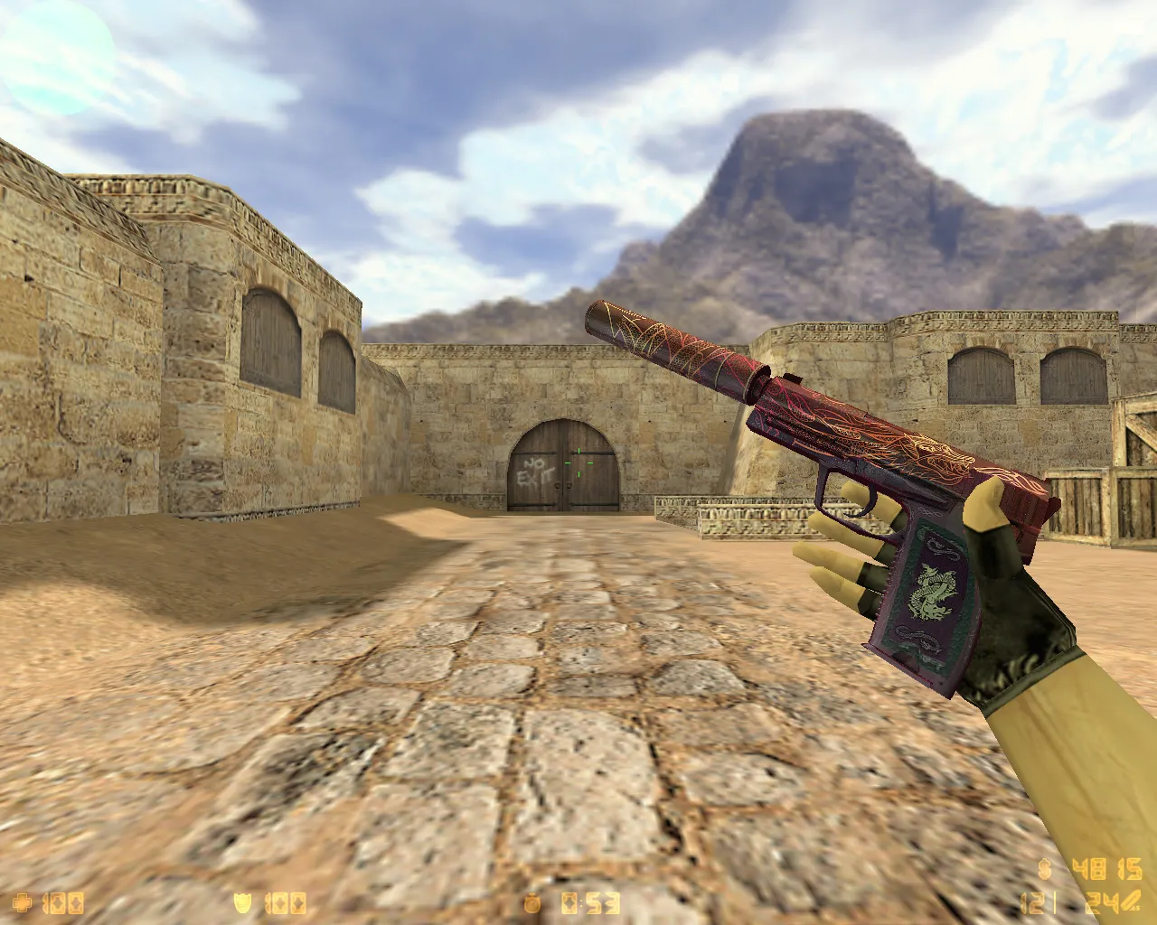 Скриншот  CS 1.6 от Макса Нормала — блогерская сборка: скины, темная тема меню, конфиг, музыка и звуки