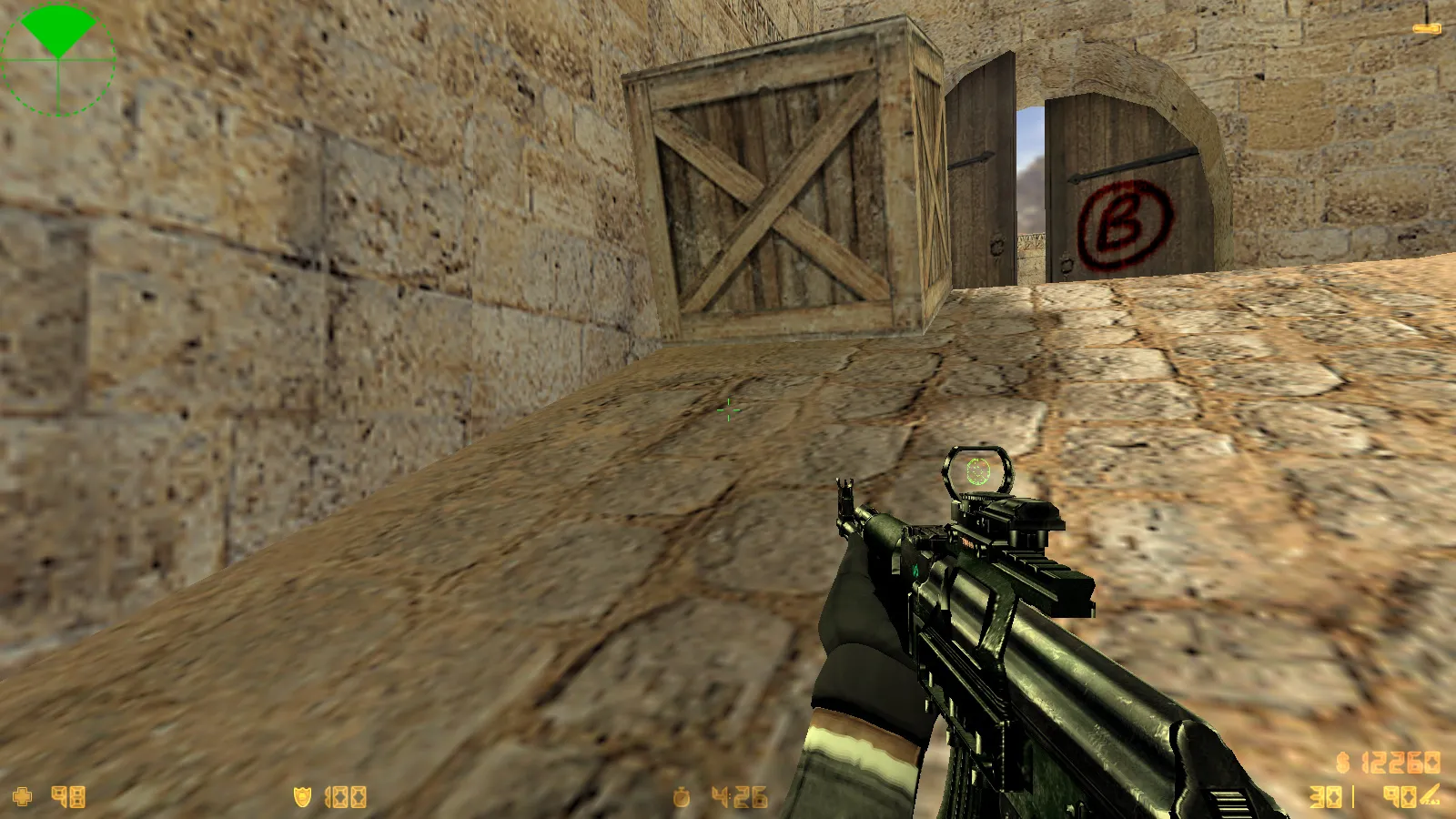 Скриншот CS 1.6 Mayhem — сборка с 29 v_/p_/w_ оружием, черные рукава, перчатки и оптимизированный конфиг