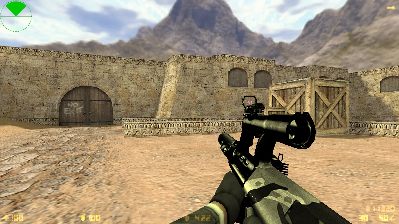 Скриншот  CS 1.6 Mayhem — сборка с 29 v_/p_/w_ оружием, черные рукава, перчатки и оптимизированный конфиг