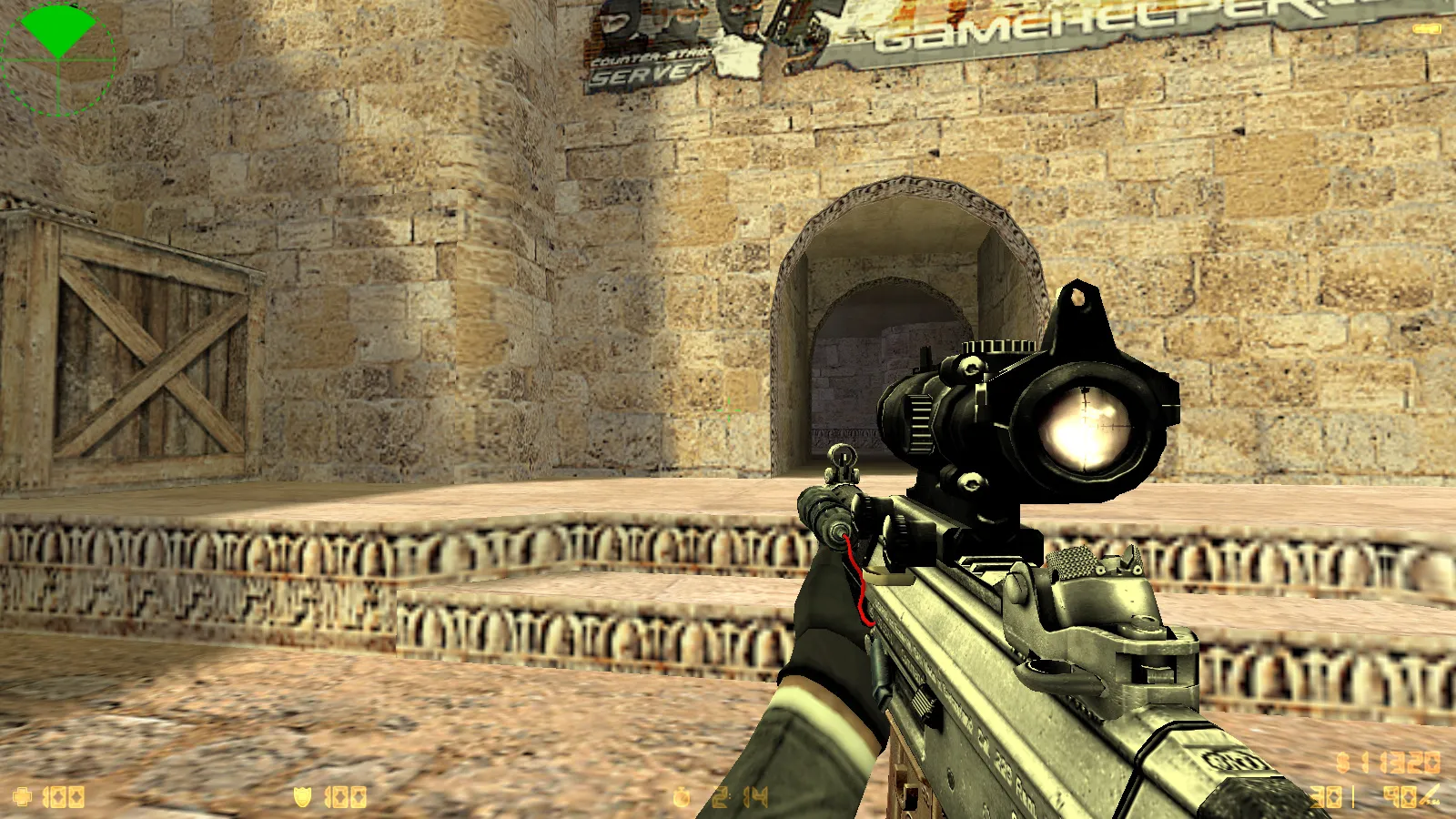 Скриншот  CS 1.6 Mayhem — сборка с 29 v_/p_/w_ оружием, черные рукава, перчатки и оптимизированный конфиг