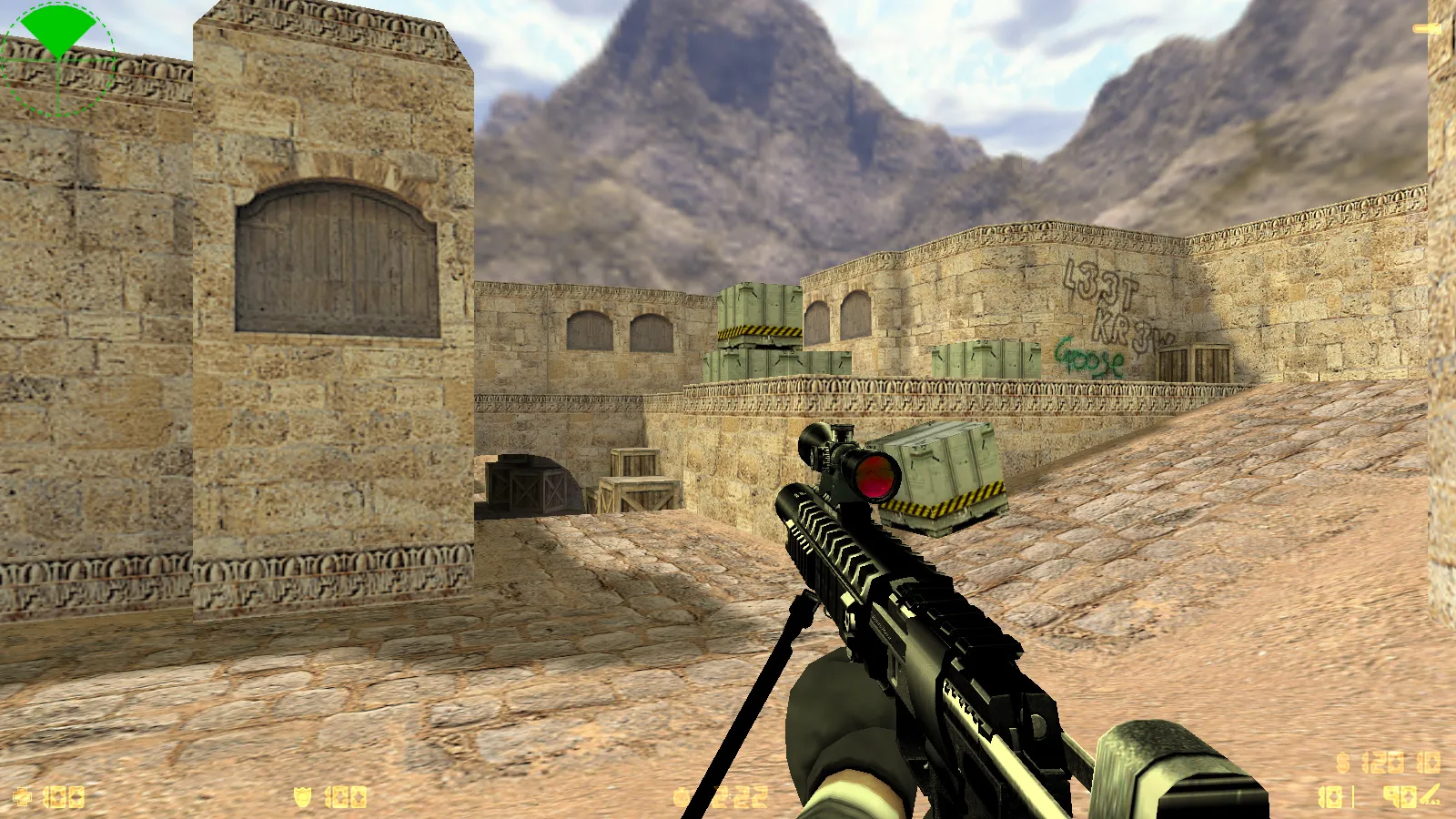 Скриншот  CS 1.6 Mayhem — сборка с 29 v_/p_/w_ оружием, черные рукава, перчатки и оптимизированный конфиг