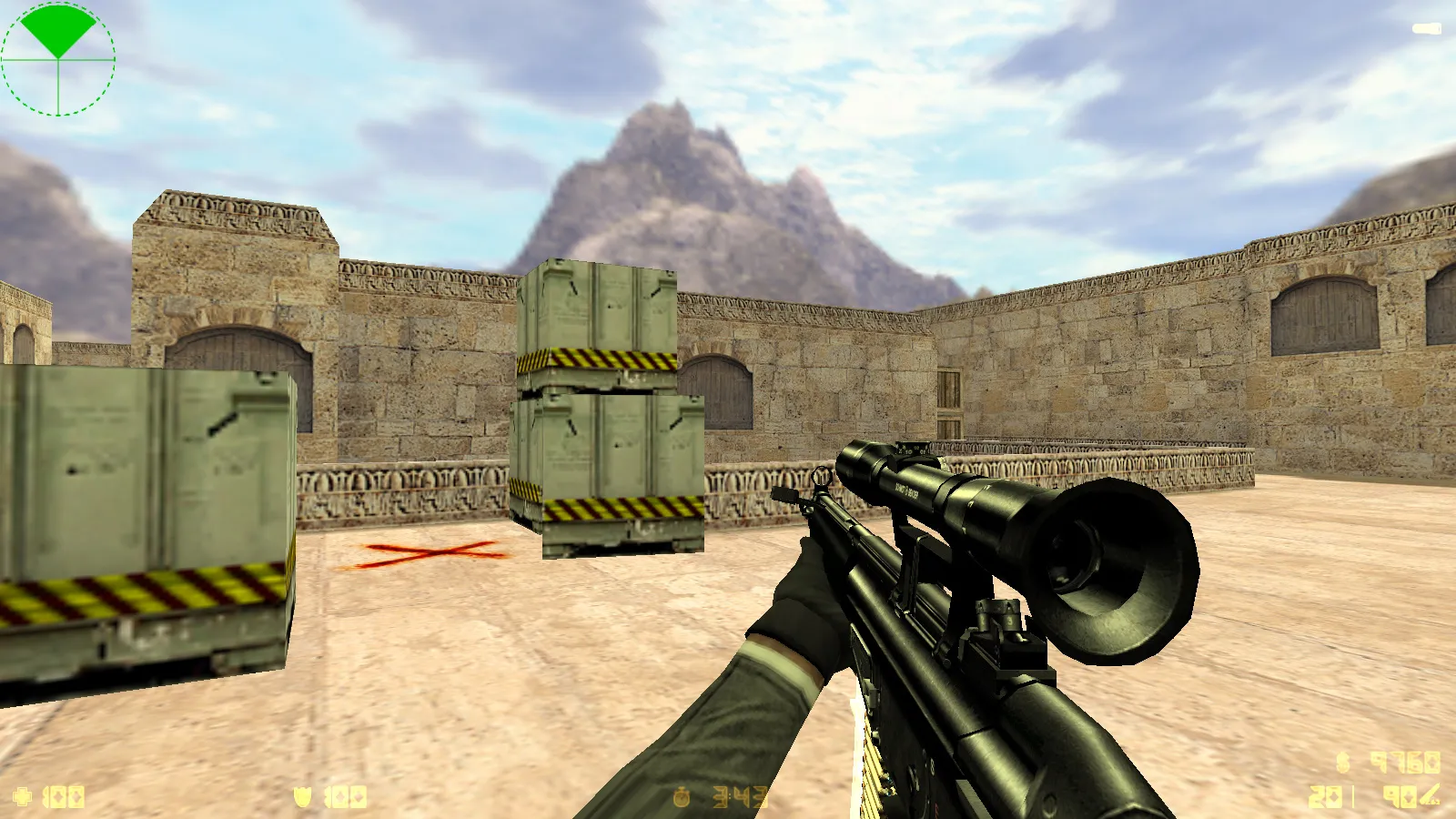 Скриншот  CS 1.6 Mayhem — сборка с 29 v_/p_/w_ оружием, черные рукава, перчатки и оптимизированный конфиг