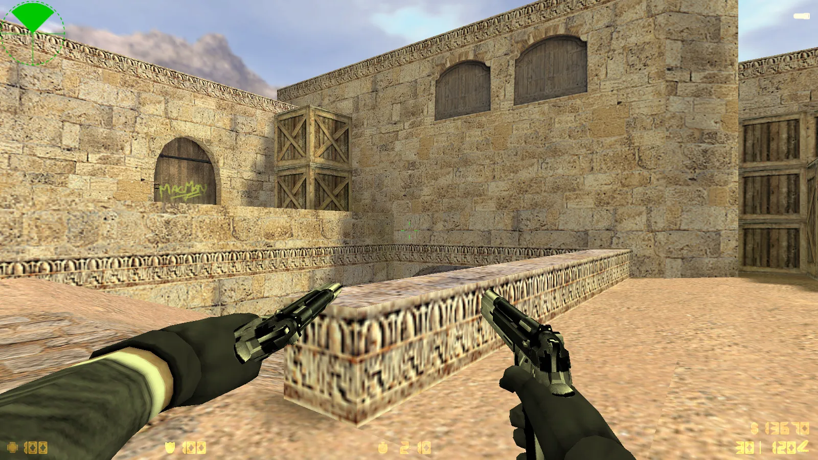 Скриншот  CS 1.6 Mayhem — сборка с 29 v_/p_/w_ оружием, черные рукава, перчатки и оптимизированный конфиг