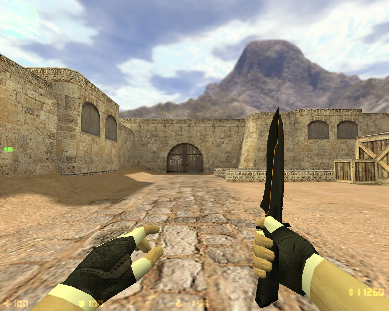 Скриншот CS 1.6 Медведи: сборка с 27 черными моделями оружия, Heavy с головой медведя, темной темой меню и оптимизированным конфигом