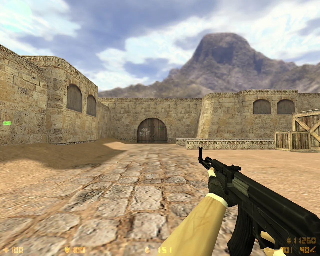 Скриншот  CS 1.6 Медведи: сборка с 27 черными моделями оружия, Heavy с головой медведя, темной темой меню и оптимизированным конфигом