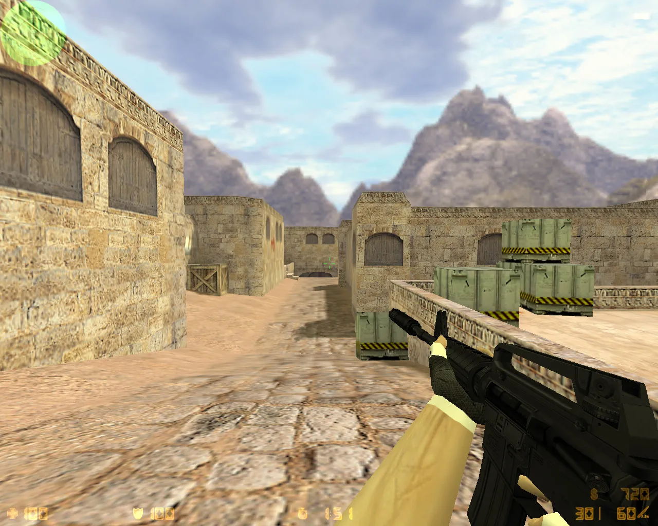 Скриншот  CS 1.6 Медведи: сборка с 27 черными моделями оружия, Heavy с головой медведя, темной темой меню и оптимизированным конфигом