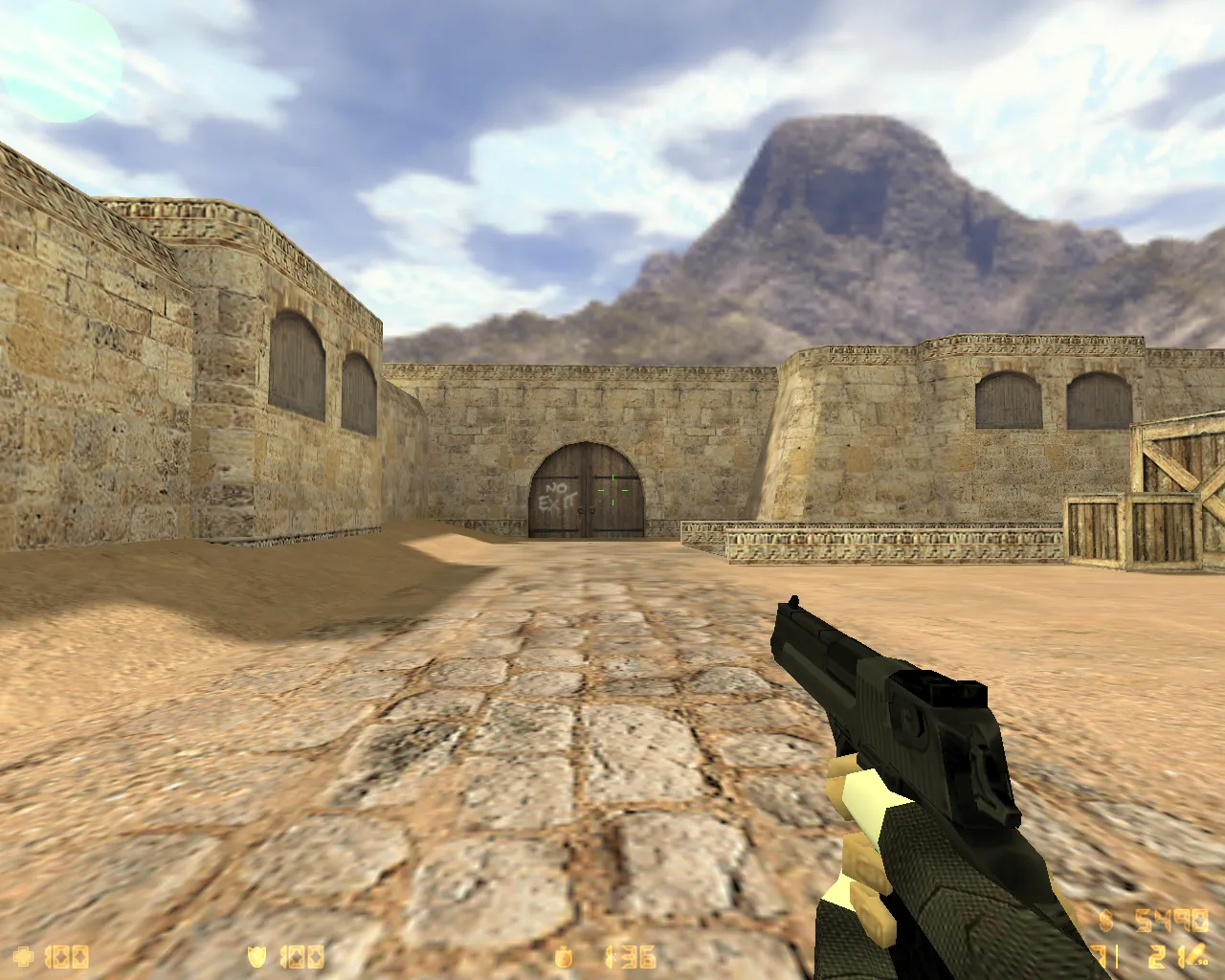 Скриншот  CS 1.6 Медведи: сборка с 27 черными моделями оружия, Heavy с головой медведя, темной темой меню и оптимизированным конфигом