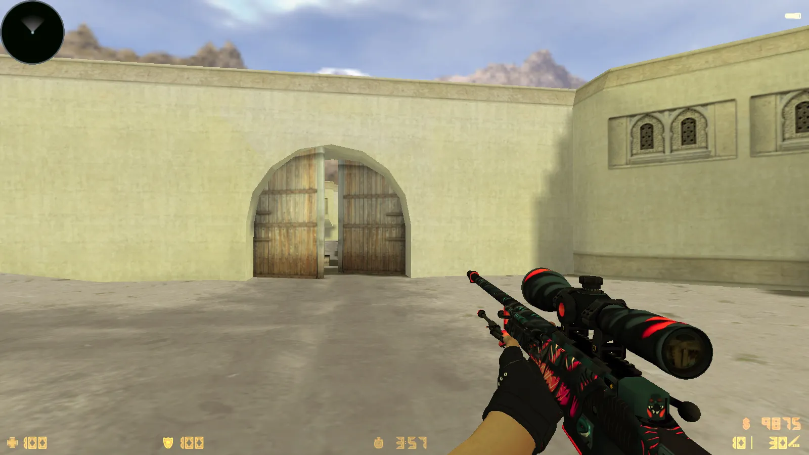 Скриншот  CS 1.6 MegaFrag — сборка с 30 скинами, темной темой меню, звуками и оптимизированным конфигом