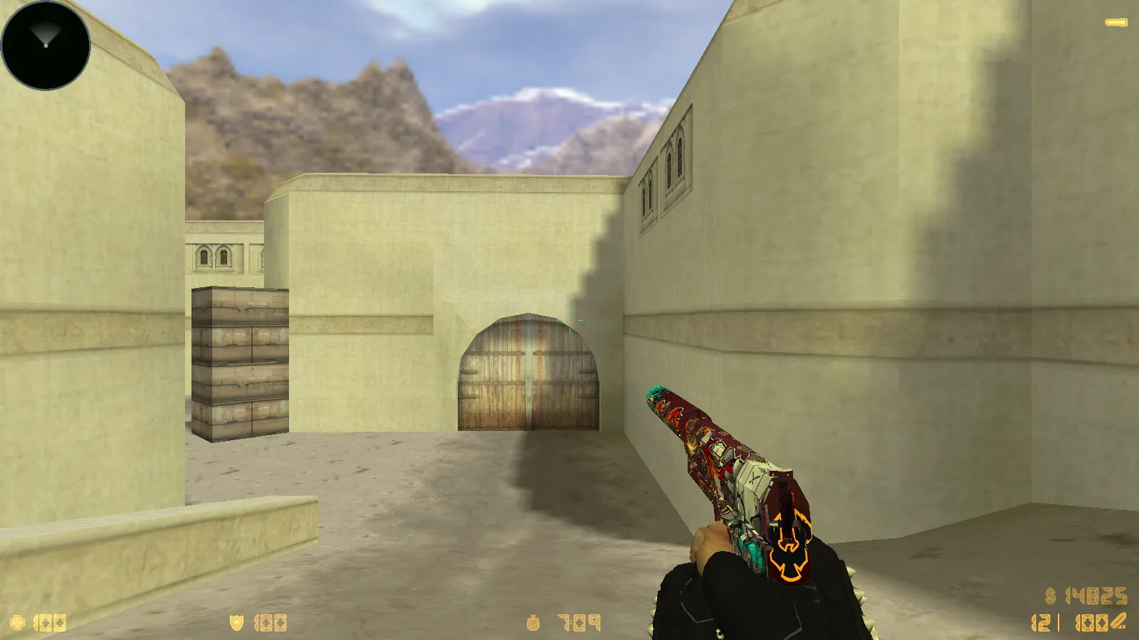 Скриншот  CS 1.6 MegaFrag — сборка с 30 скинами, темной темой меню, звуками и оптимизированным конфигом