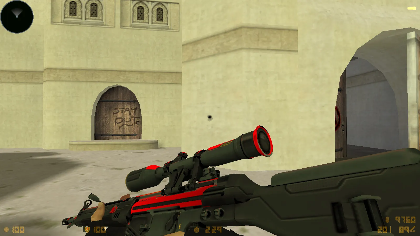 Скриншот  CS 1.6 MegaFrag — сборка с 30 скинами, темной темой меню, звуками и оптимизированным конфигом