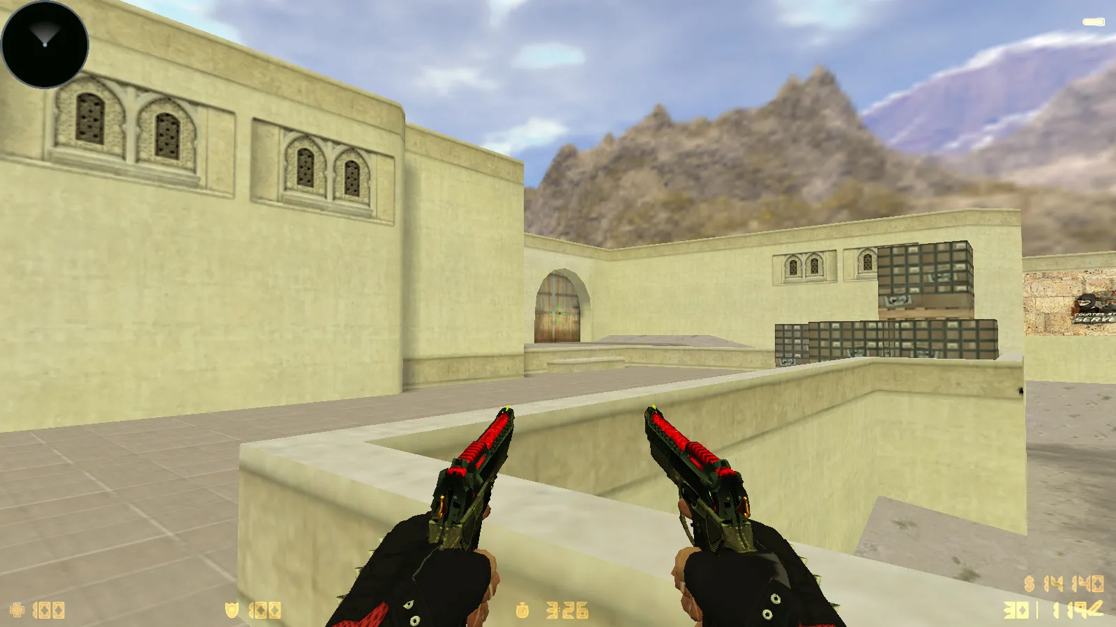 Скриншот  CS 1.6 MegaFrag — сборка с 30 скинами, темной темой меню, звуками и оптимизированным конфигом