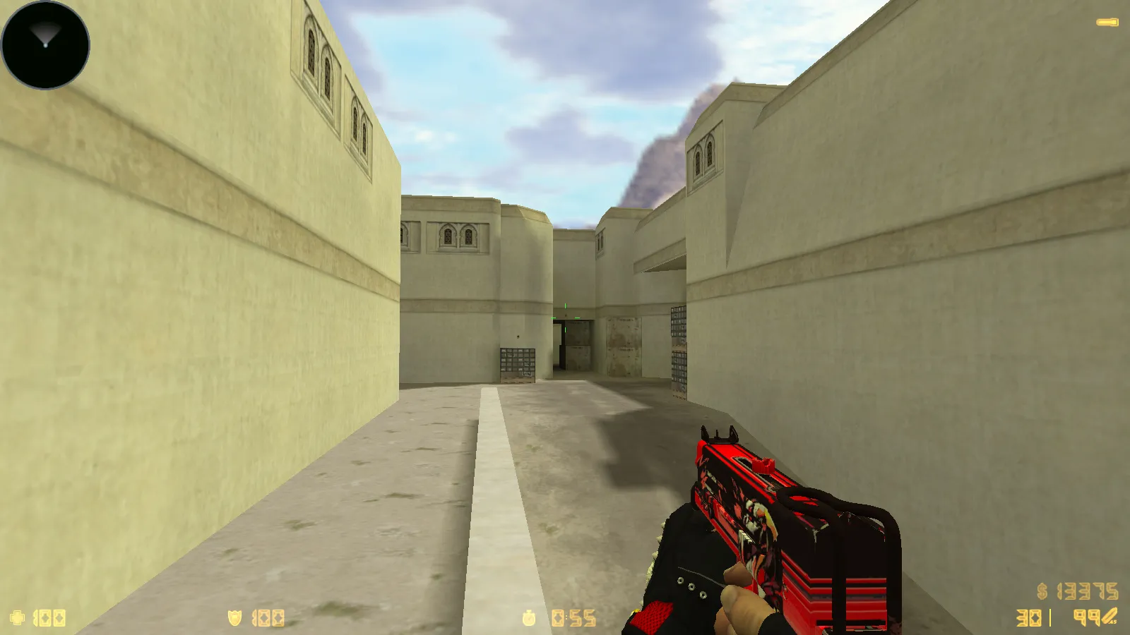 Скриншот  CS 1.6 MegaFrag — сборка с 30 скинами, темной темой меню, звуками и оптимизированным конфигом