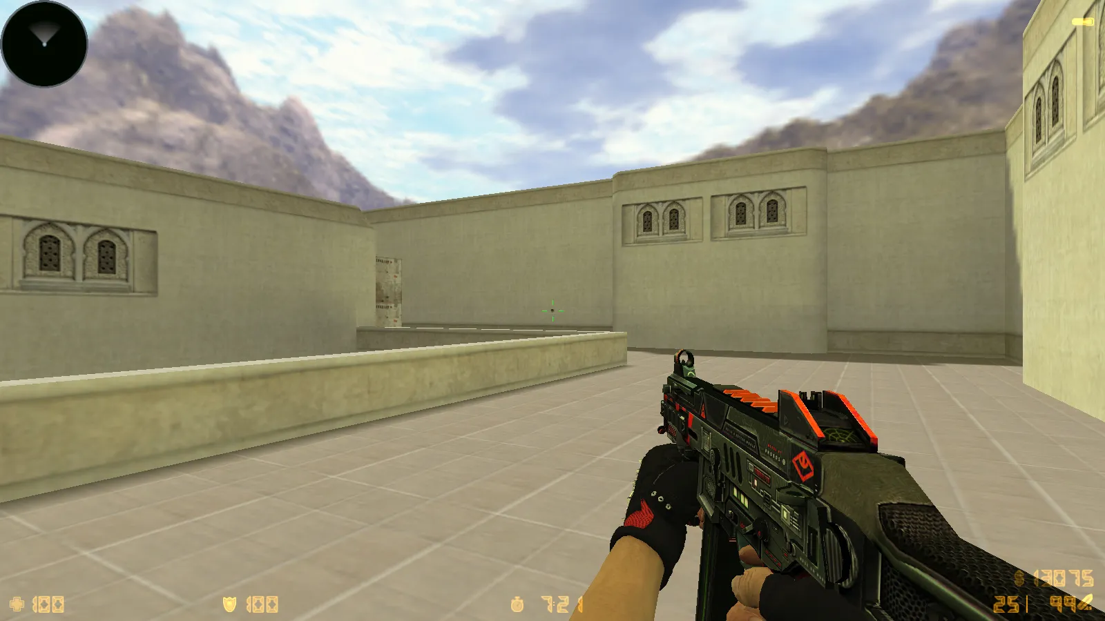 Скриншот  CS 1.6 MegaFrag — сборка с 30 скинами, темной темой меню, звуками и оптимизированным конфигом